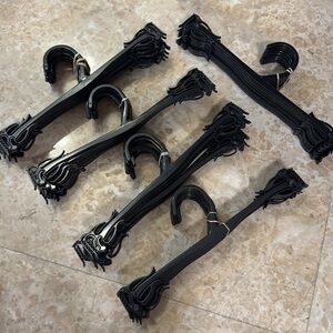 Set of 50 Black Plastic Bra Panty Underwear Hangers